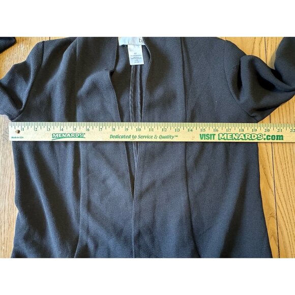 Bar III Womens Open-Front Blazer Jacket in Black Size Small Collarless Career - Picture 9 of 10